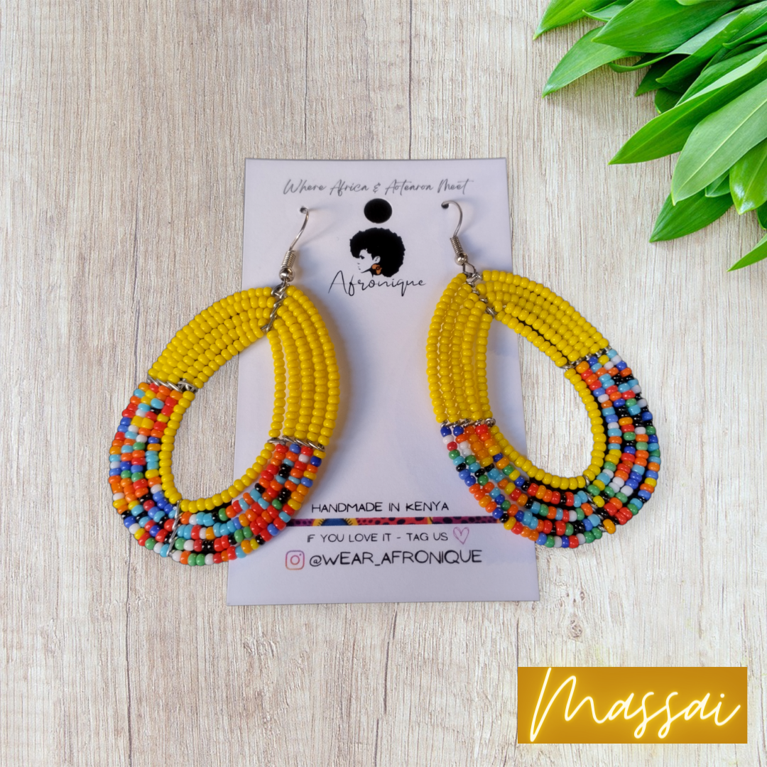 Faraha Seed Bead Drop Earrings