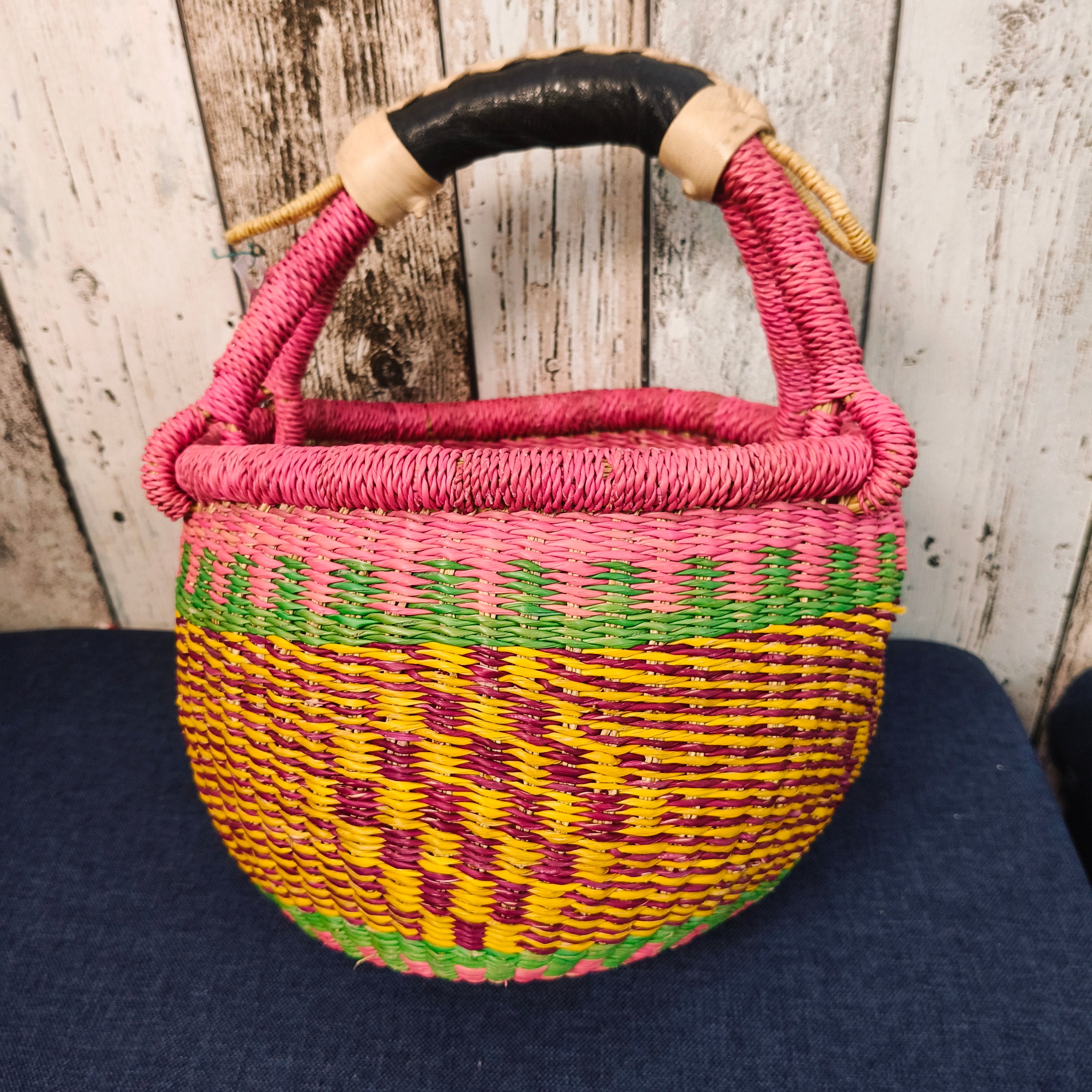 Kaya - Small Round Bolga Basket
