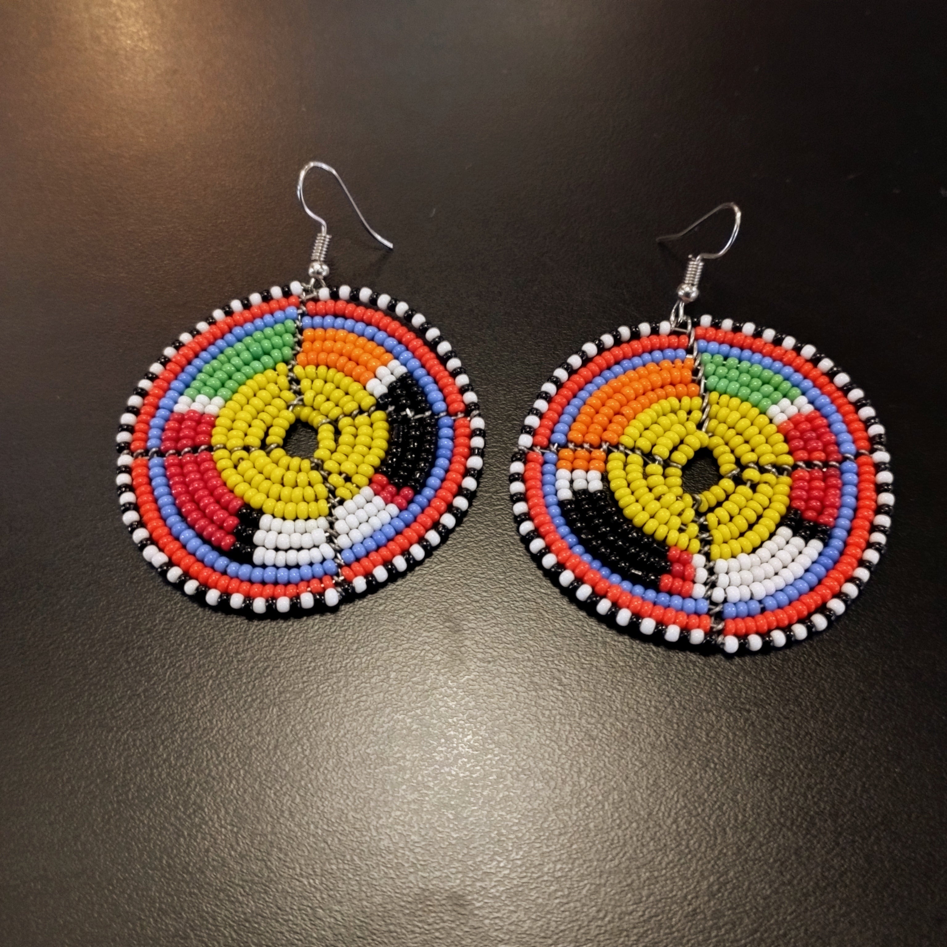 Jabulani Massai Seed Bead Drop Earrings
