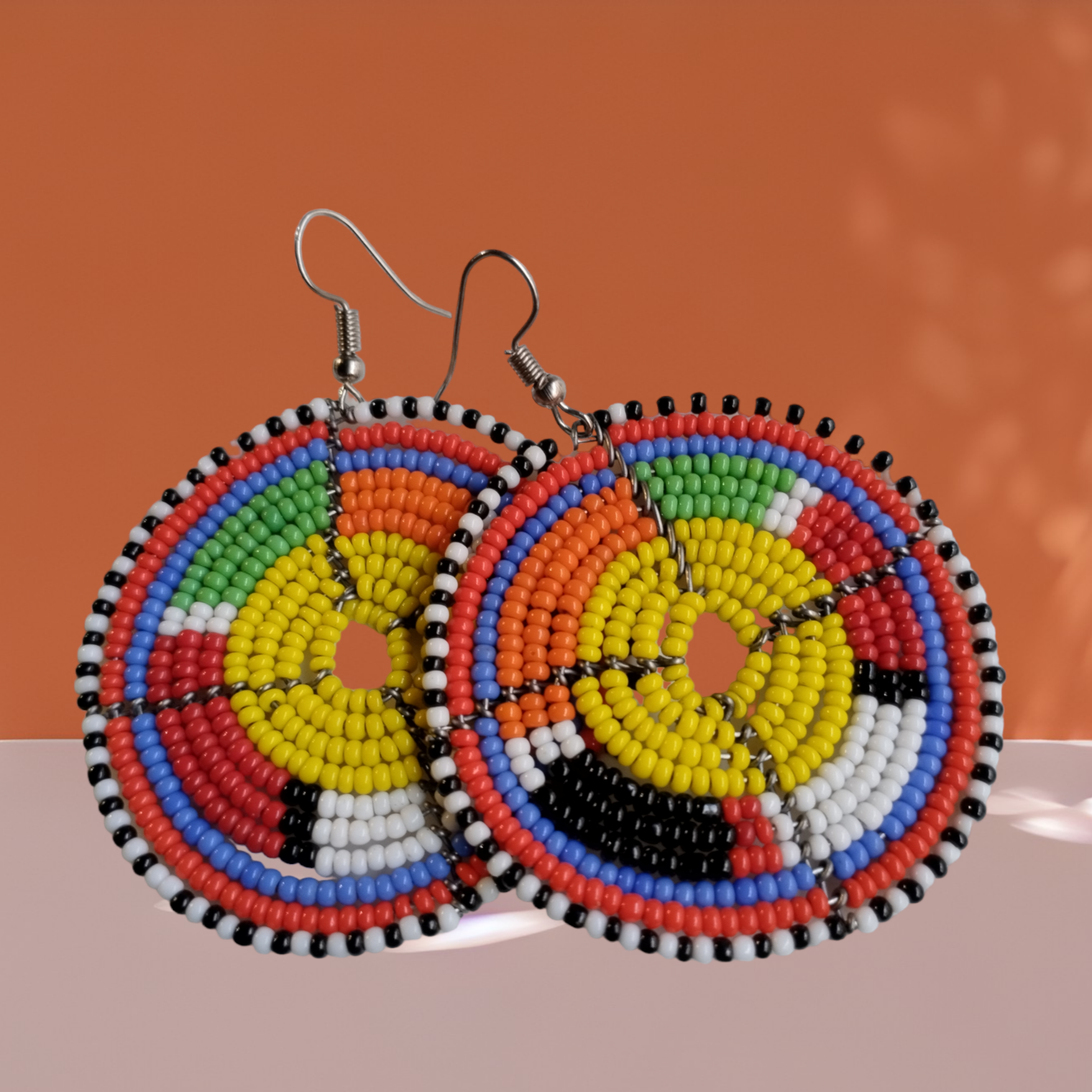 Jabulani Massai Seed Bead Drop Earrings