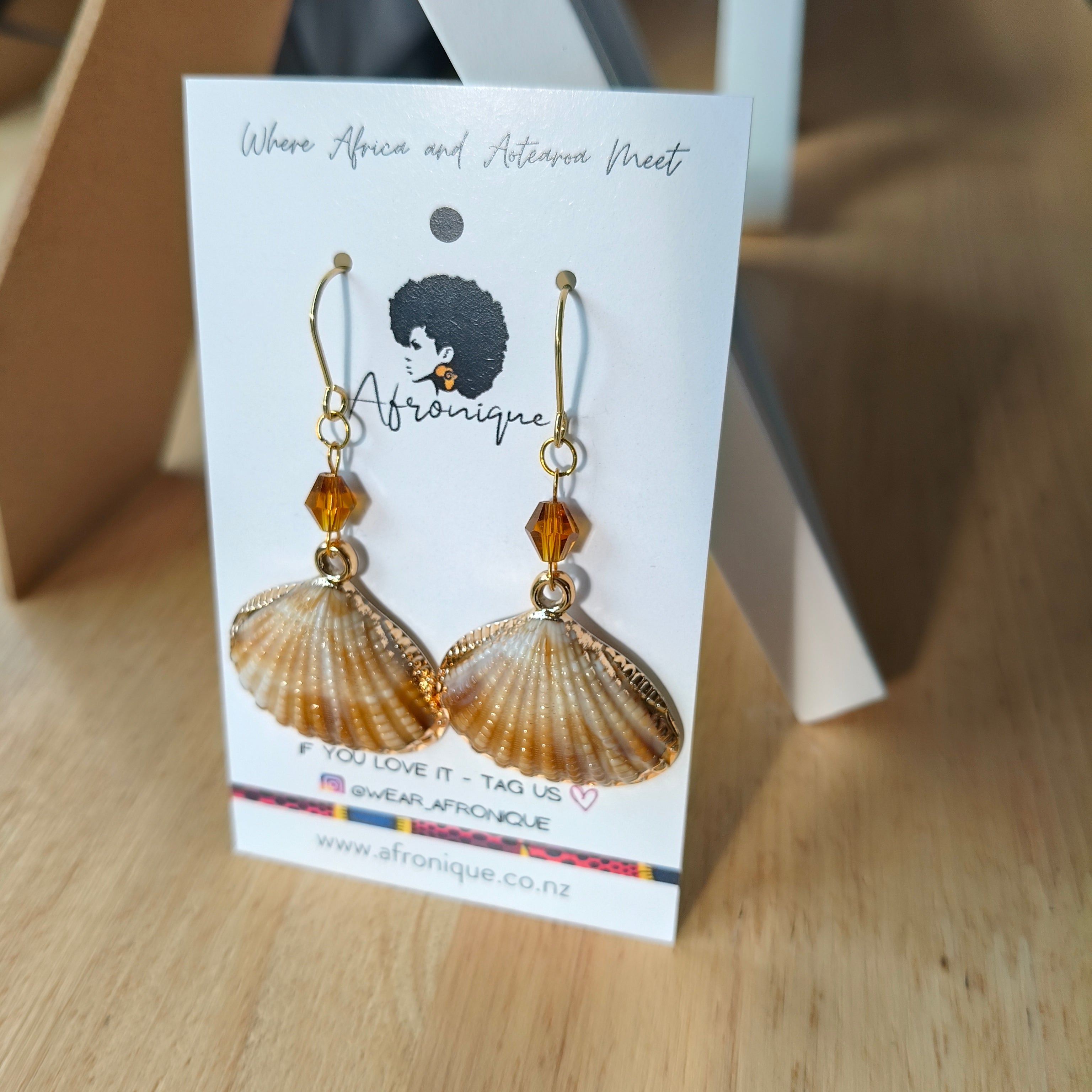 Estelle Shell Dangle Earrings