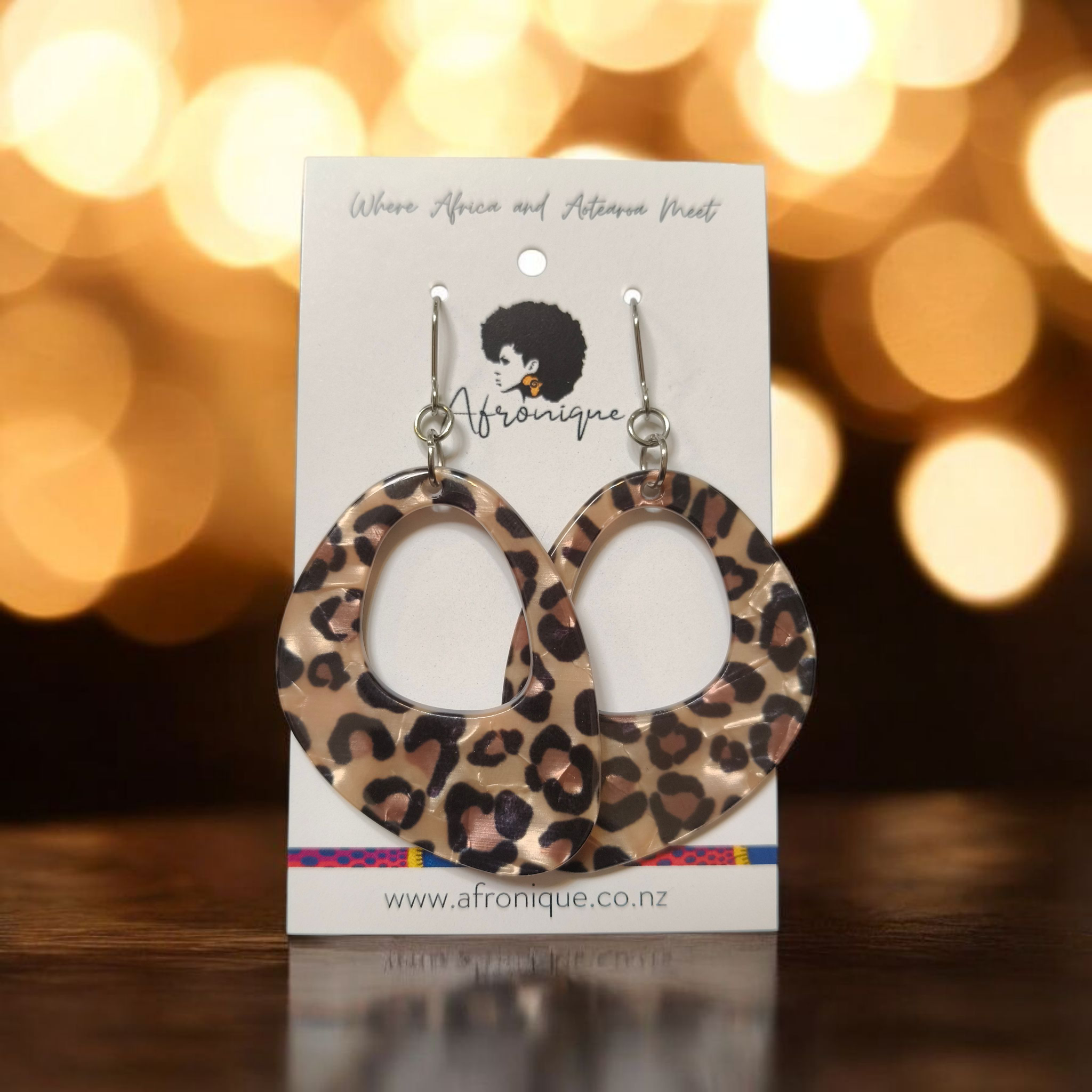 Leopard print dangle